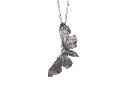 Midnight Hawk Moth Necklace