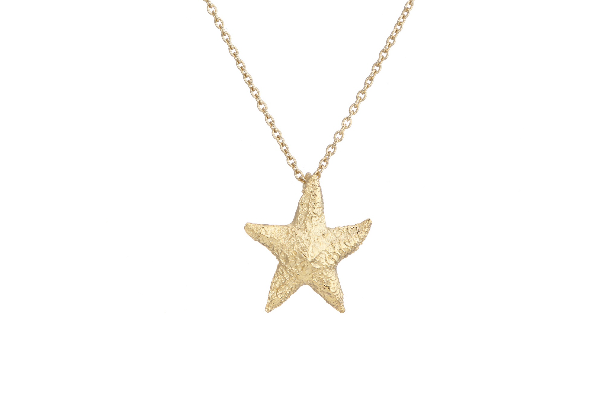 18ct Gold  Starfish pendant