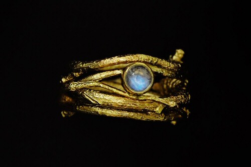 9ct Gold Twig and Moonstone Ring SOLD