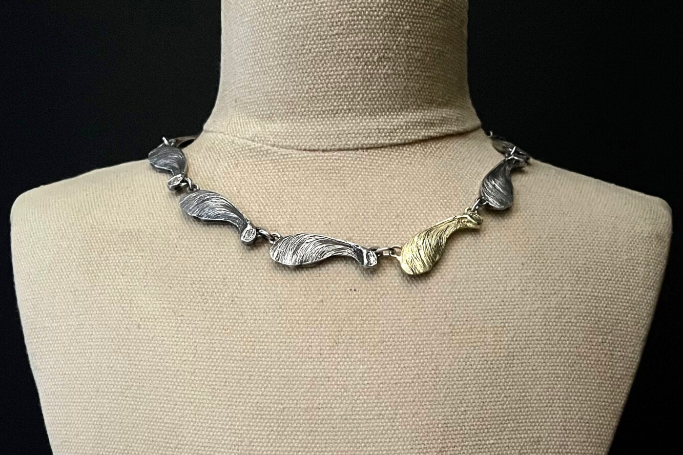 Sycamore Seed Link Chain with Gold Sycamore Seed Link Chain with Gold